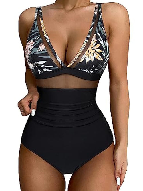 Maillot de bain une pièce gainant — Push-Up & Sculptant